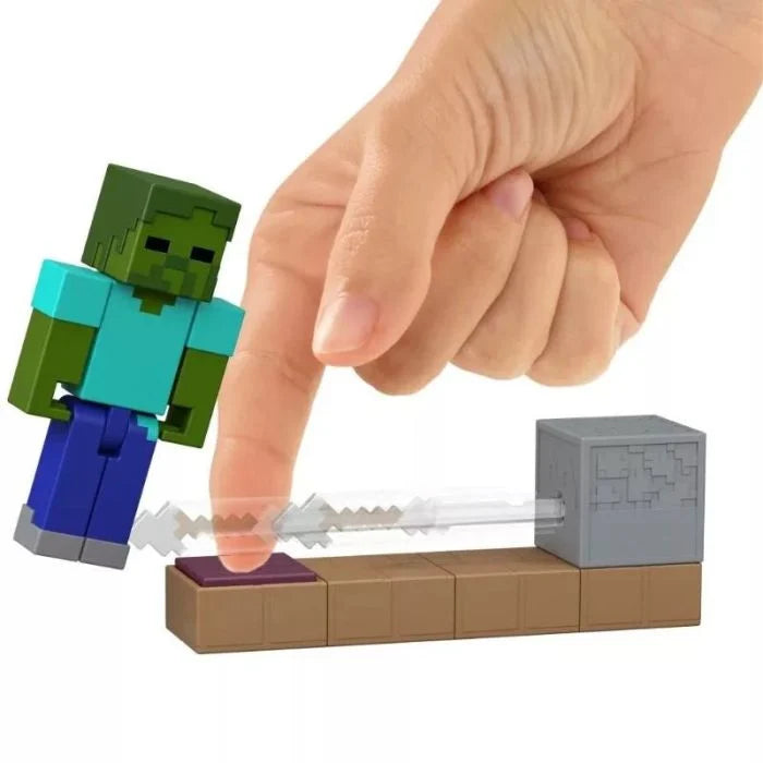 Minecraft Redstone Charged Figure - Zombie Arrow Trap