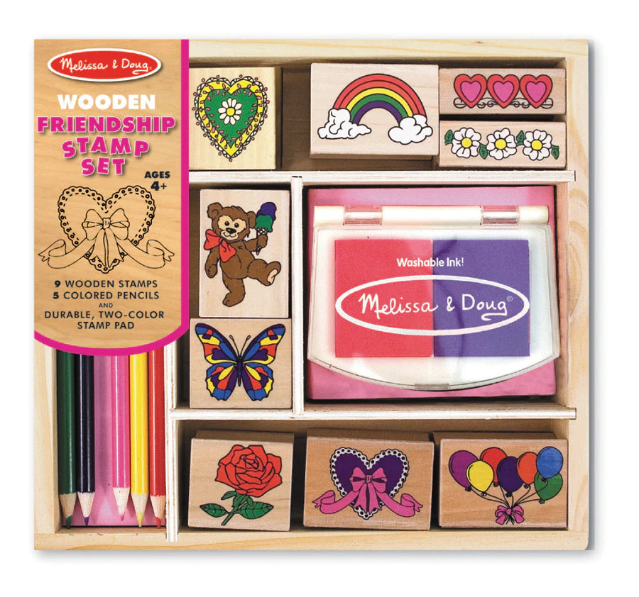 M&D 1632 Wooden Friendship Stamp Set
