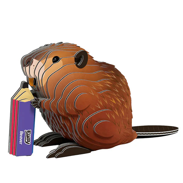 Eugy Cardboard Model Kit Beaver