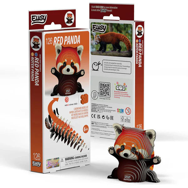 Eugy Cardboard Model Kit Red Panda