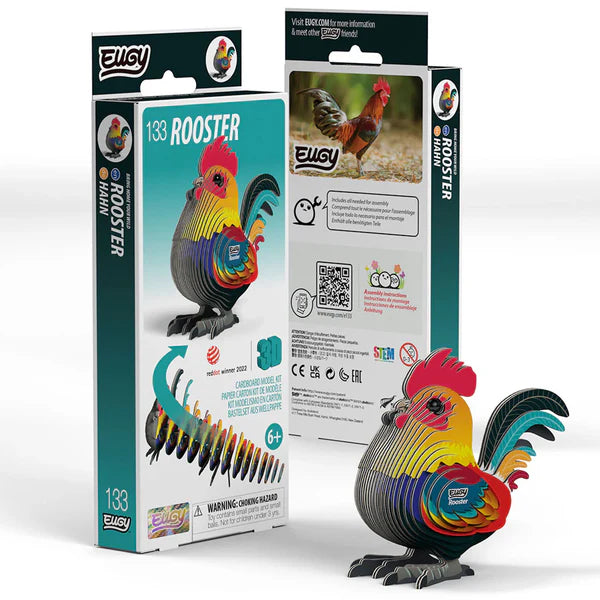 Eugy Cardboard Model Kit Rooster