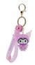 Hello Kitty Keychain in Raincoat with Hand Strap - KUROMI