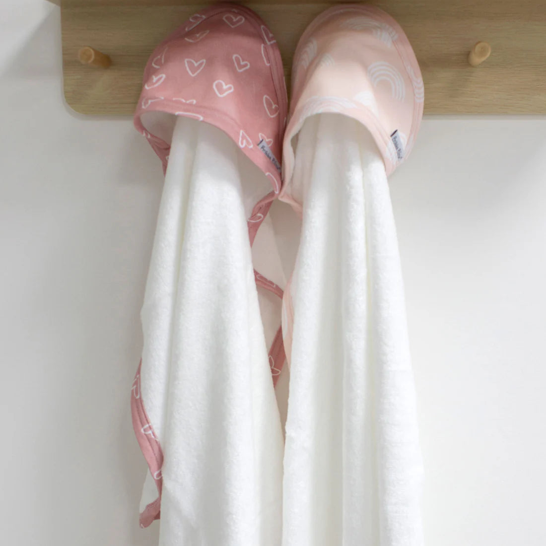 Bubba Blue Hooded Towel 2pk Berry/Rose
