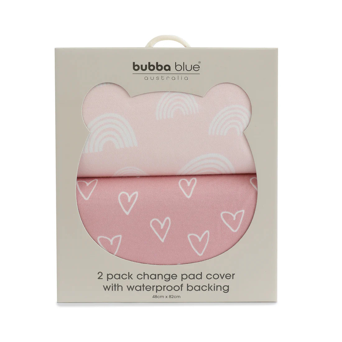 Bubba Blue Nordic 2pk Waterproof Change Pad Covers Dusty Berry/Rose