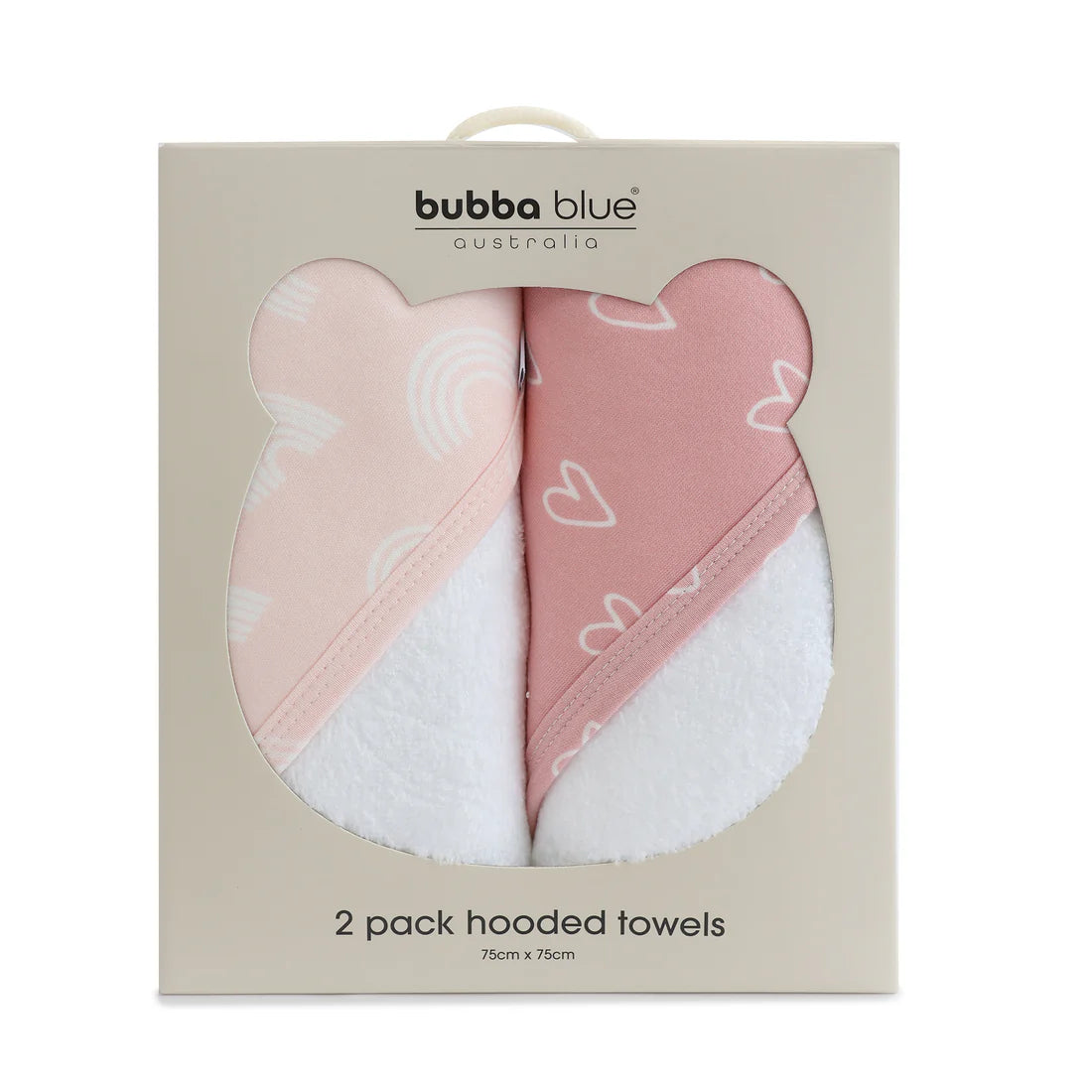 Bubba Blue Hooded Towel 2pk Berry/Rose