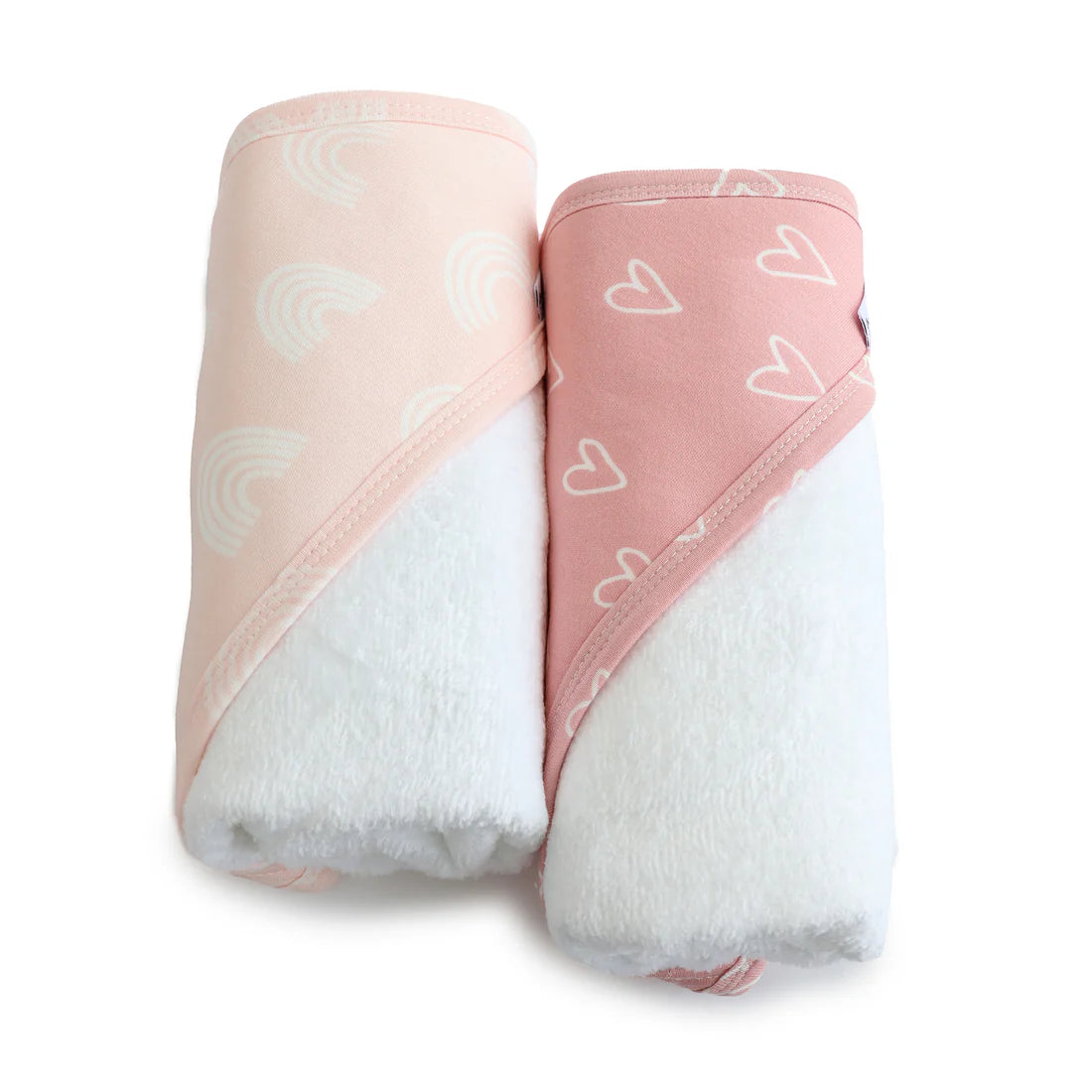 Bubba Blue Hooded Towel 2pk Berry/Rose