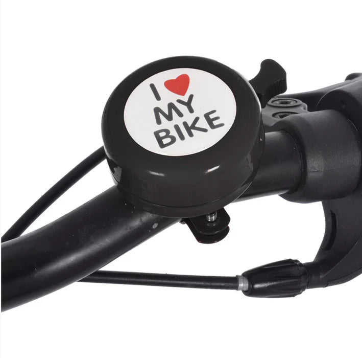 Oxford Bike Bell Black - I LOVE MY BIKE