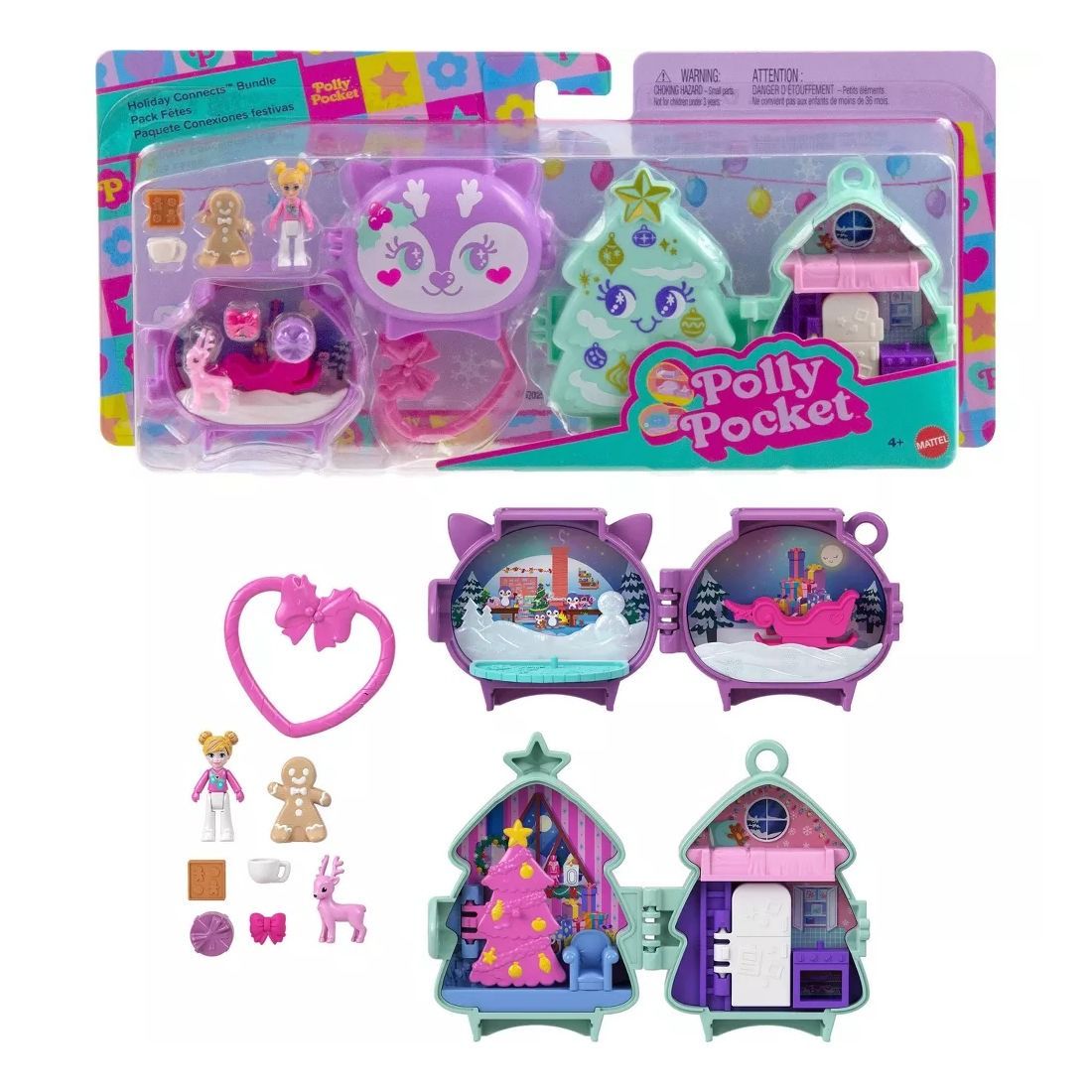 Polly Pocket Holiday Connects Bundle Pack