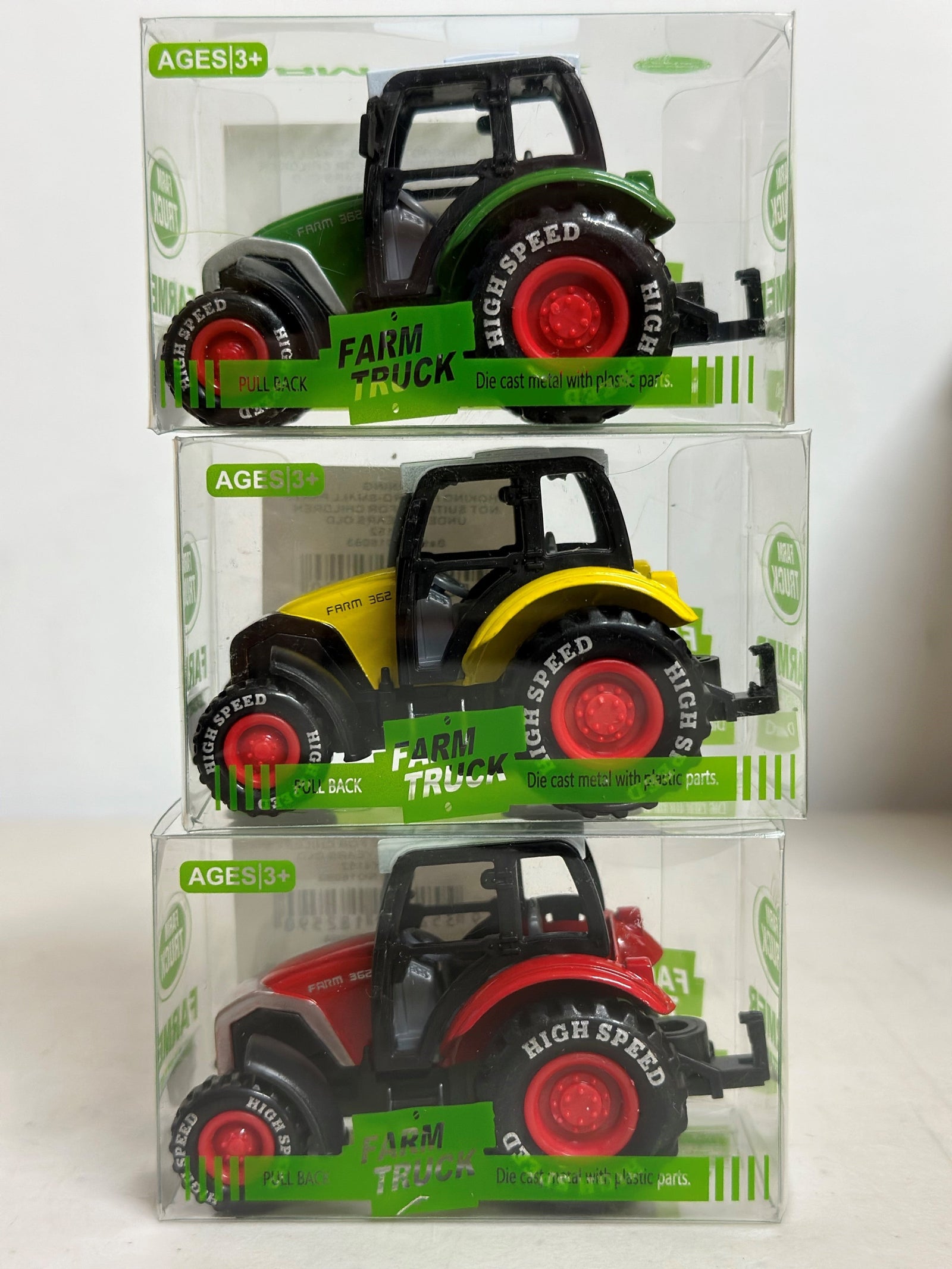 Pull Back Farm Truck Asstd Cols