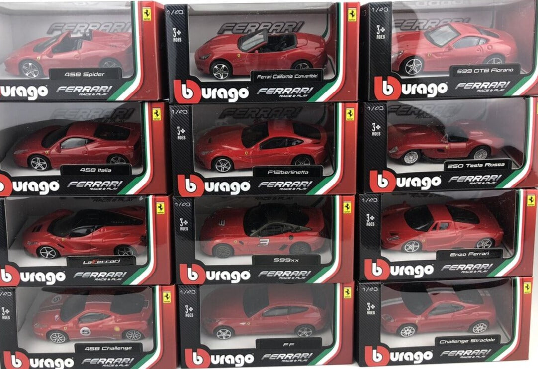 Burago 1/43 Ferrari Race &amp; Play Collection Assorted