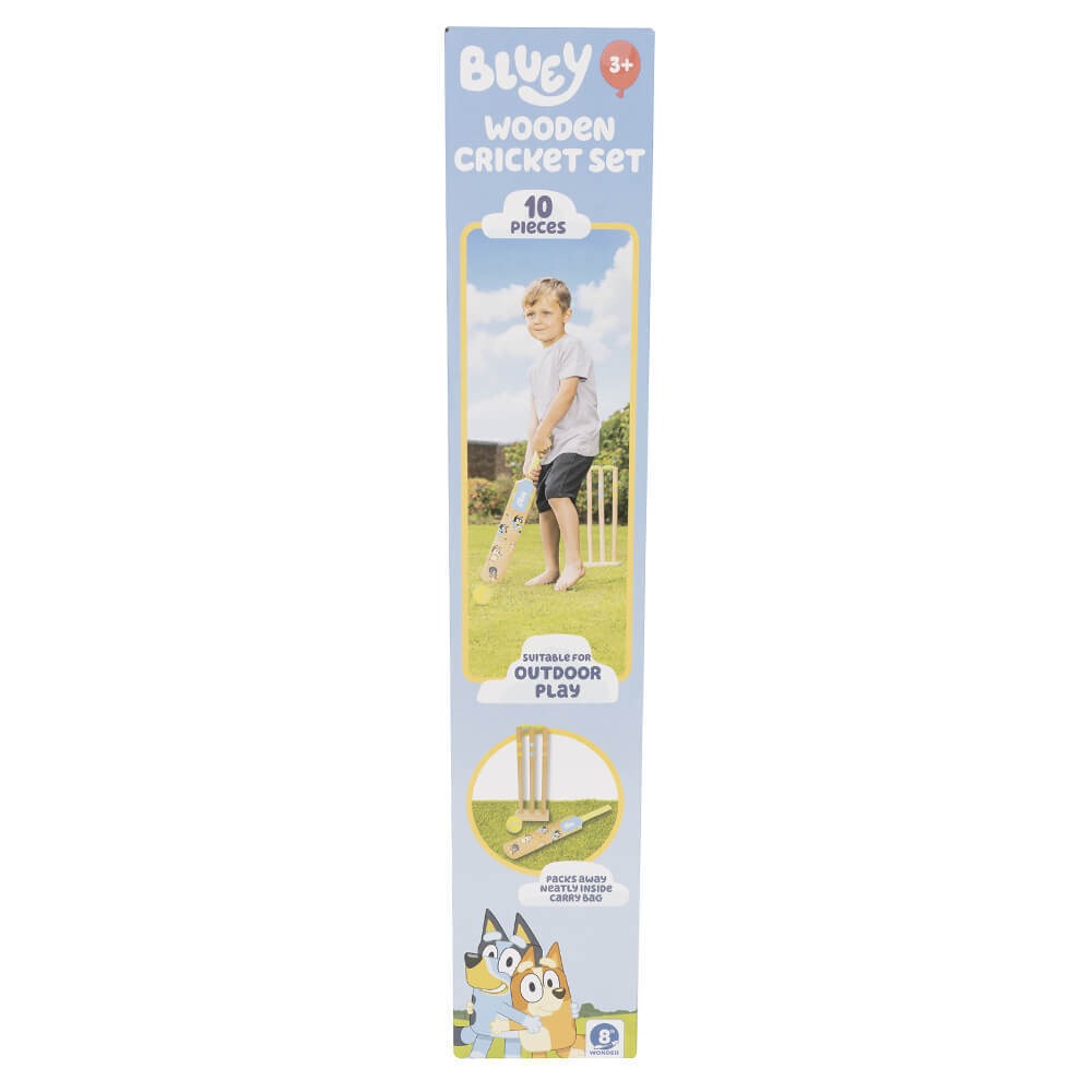 Bluey Wooden Cricket Set