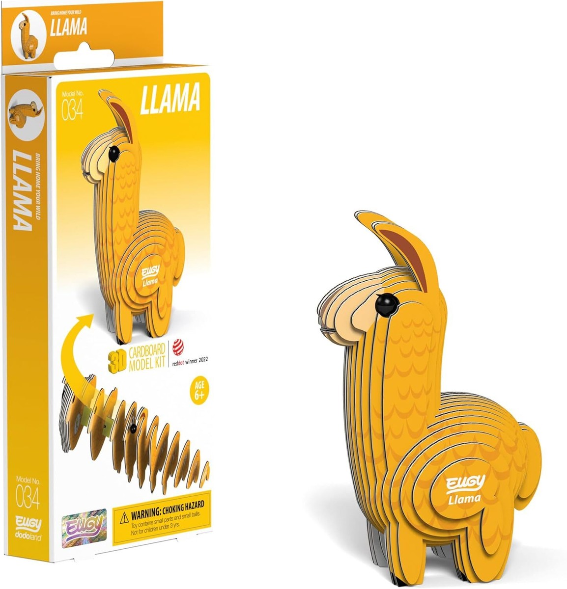 Eugy Cardboard Model Kit Llama