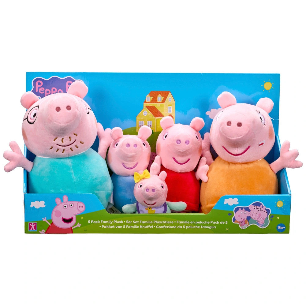 Peppa Pig 5 pack Family Plush