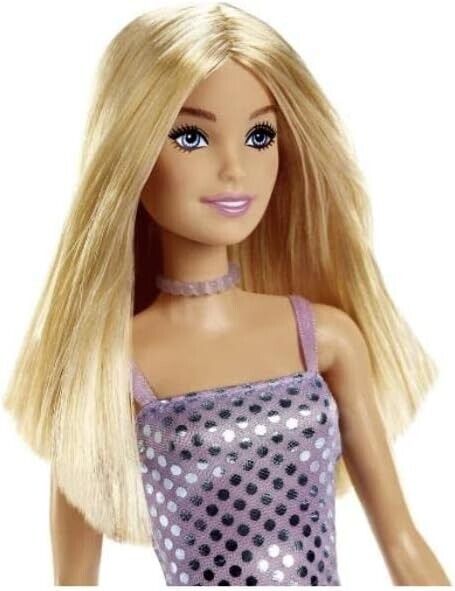 Barbie Glitz Doll Blonde Hair Purple Dress