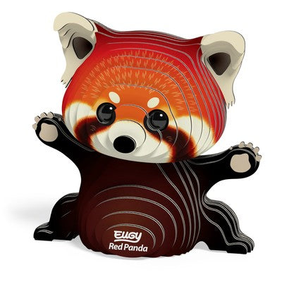 Eugy Cardboard Model Kit Red Panda