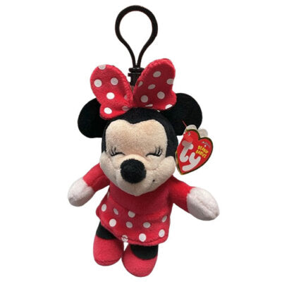 TY Beanie Babies Clip On - Disney MINNIE MOUSE