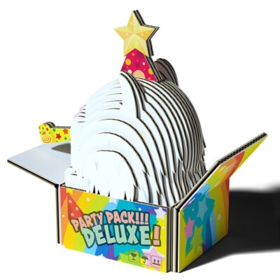 Eugy Cardboard Model Kit Cat - Cottonball