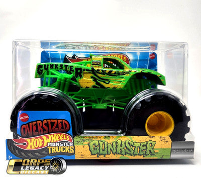 Hot Wheels Monster Trucks 1/24 Oversized Metal Gunkster