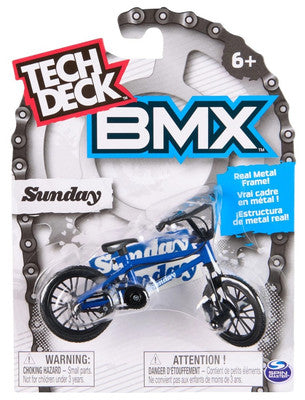 Tech Deck BMX Single Blue Frame Black Tyres Sunday