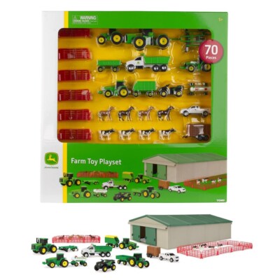 John Deere Mini Vehicle Farm Toy Value Set 70pc