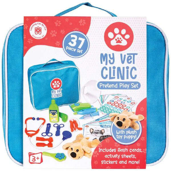 My Vet Clinic 37pc Pretend Play Set