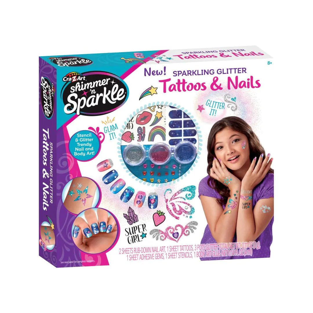 CRA-Z-ART Shimmer N Sparkle Tattoos &amp; Nails