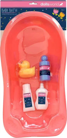 Dolls World Baby Bath with Accessories