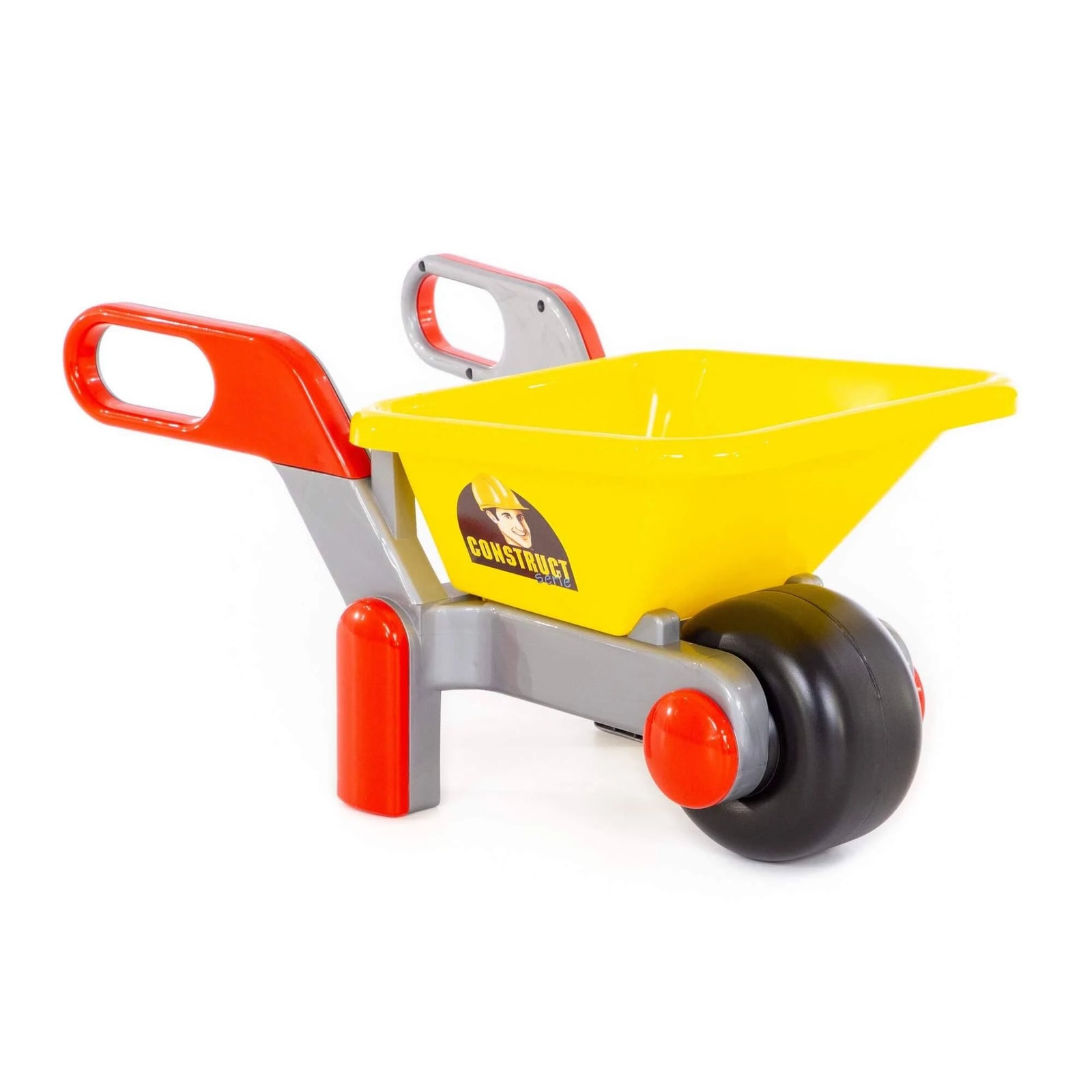 Polsie Plastic Yellow Wheelbarrow