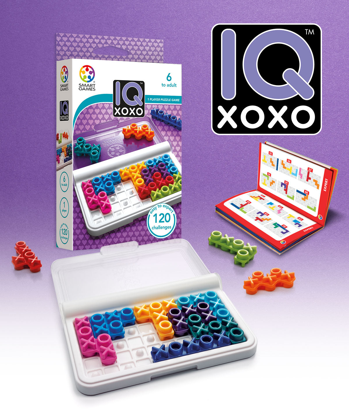 Smart Games IQ XOXO 1 Player Puzzle Game