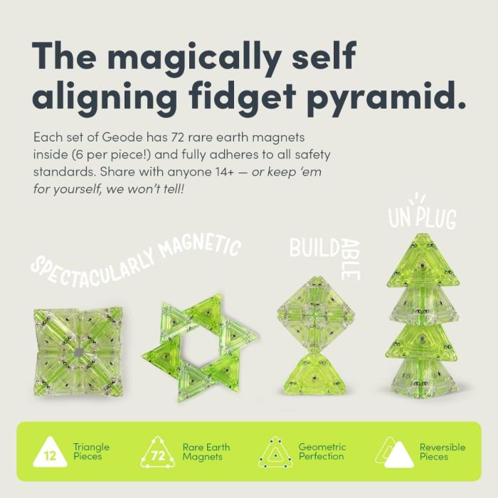 Speks Geode Pyramid Peridot