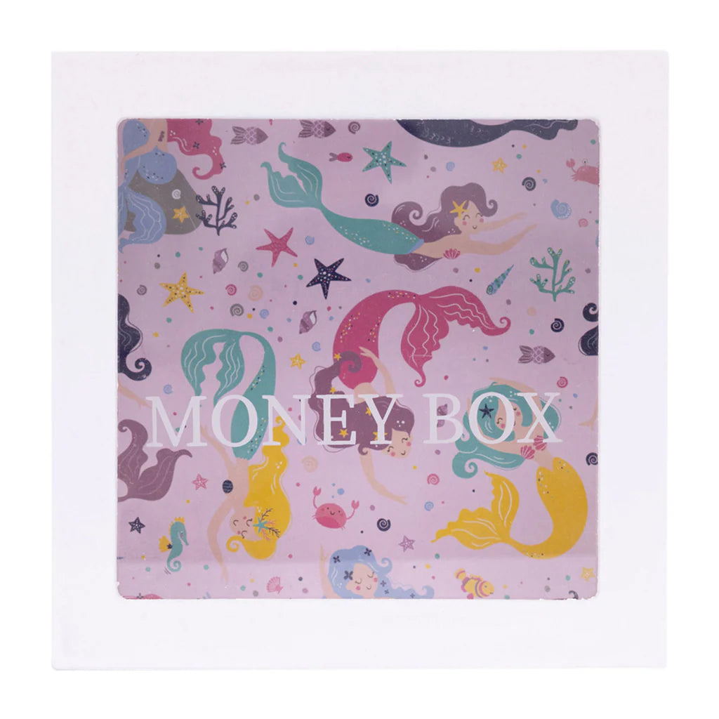 Splosh Wooden Money Box Mermaid Design