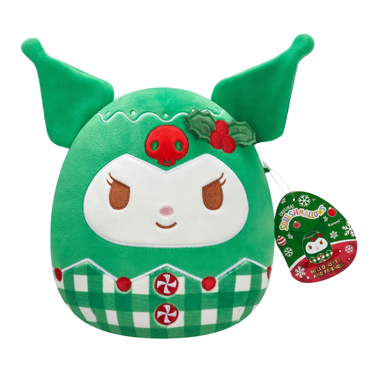 Squishmallows 8inch Hello Kitty Holiday Plush - Kuromi