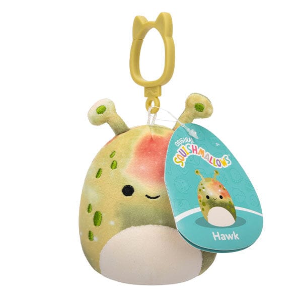 Squishmallows 3.5inch Clip On Hawk the Green Alien