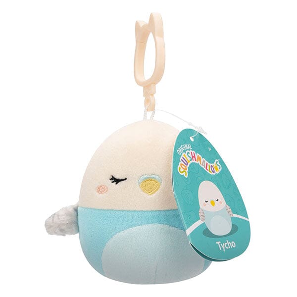 Squishmallows 3.5inch Clip On Tycho the Parakeet