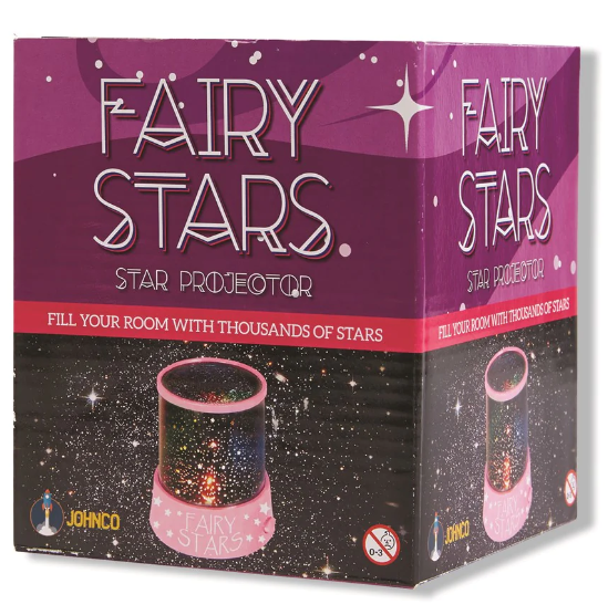 Johnco Fairy Stars Star Projector - Req 3 AA Batteries