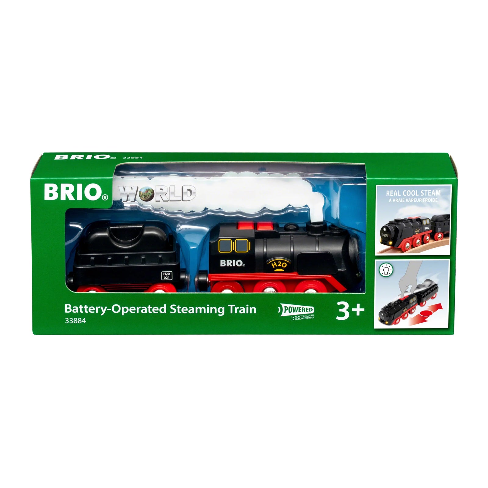 BRIO 33884 Battery Operated Steaming Train req 2 x AAA batteries