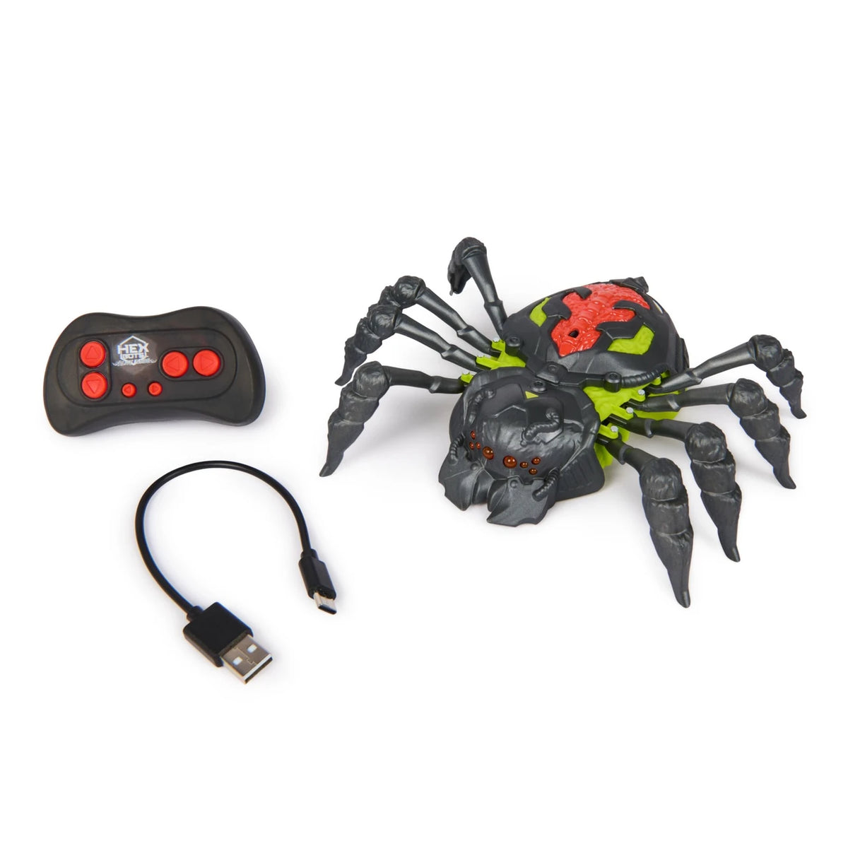 Hex Bots Alive Inside Spideroid R/C Crawling Spider - Req 2 AAA Batteries
