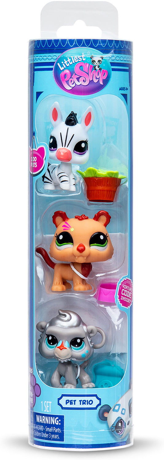Littlest Pet Shop Trio in Tube 3 Pack Zoo Pets  Series 2