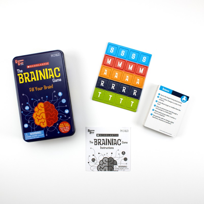 Scholastic The Brainiac Tin Game