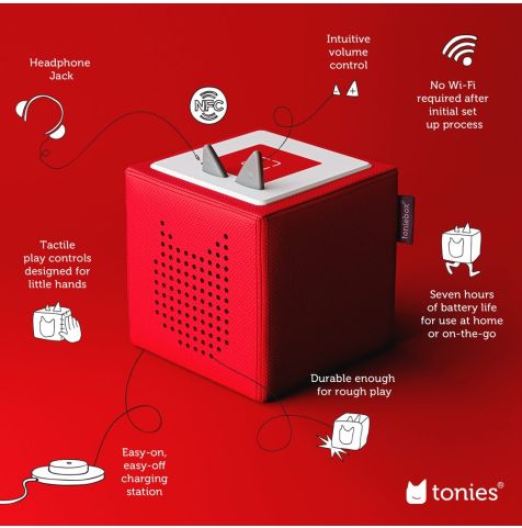 Tonies Tonie Box Playtime Puppies Starter Set - Red