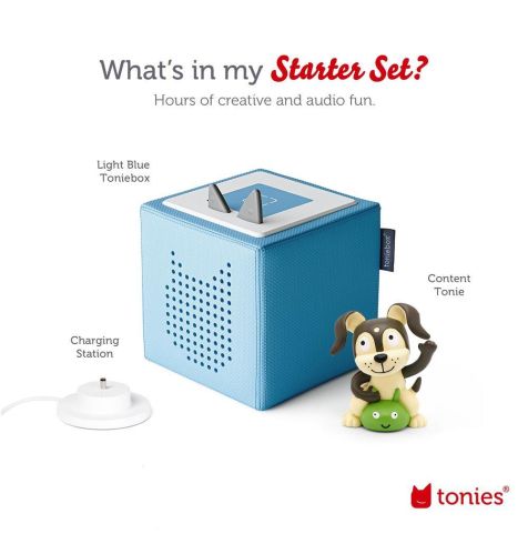 Tonies Tonie Box Playtime Puppies Starter Set - Light Blue