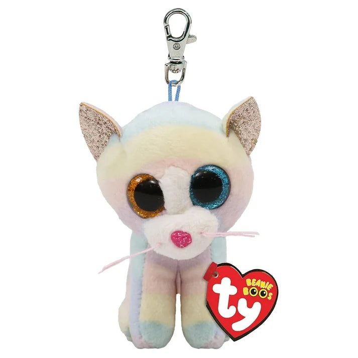 TY Beanie Boo Clip On - Pastel Cat HEATHER