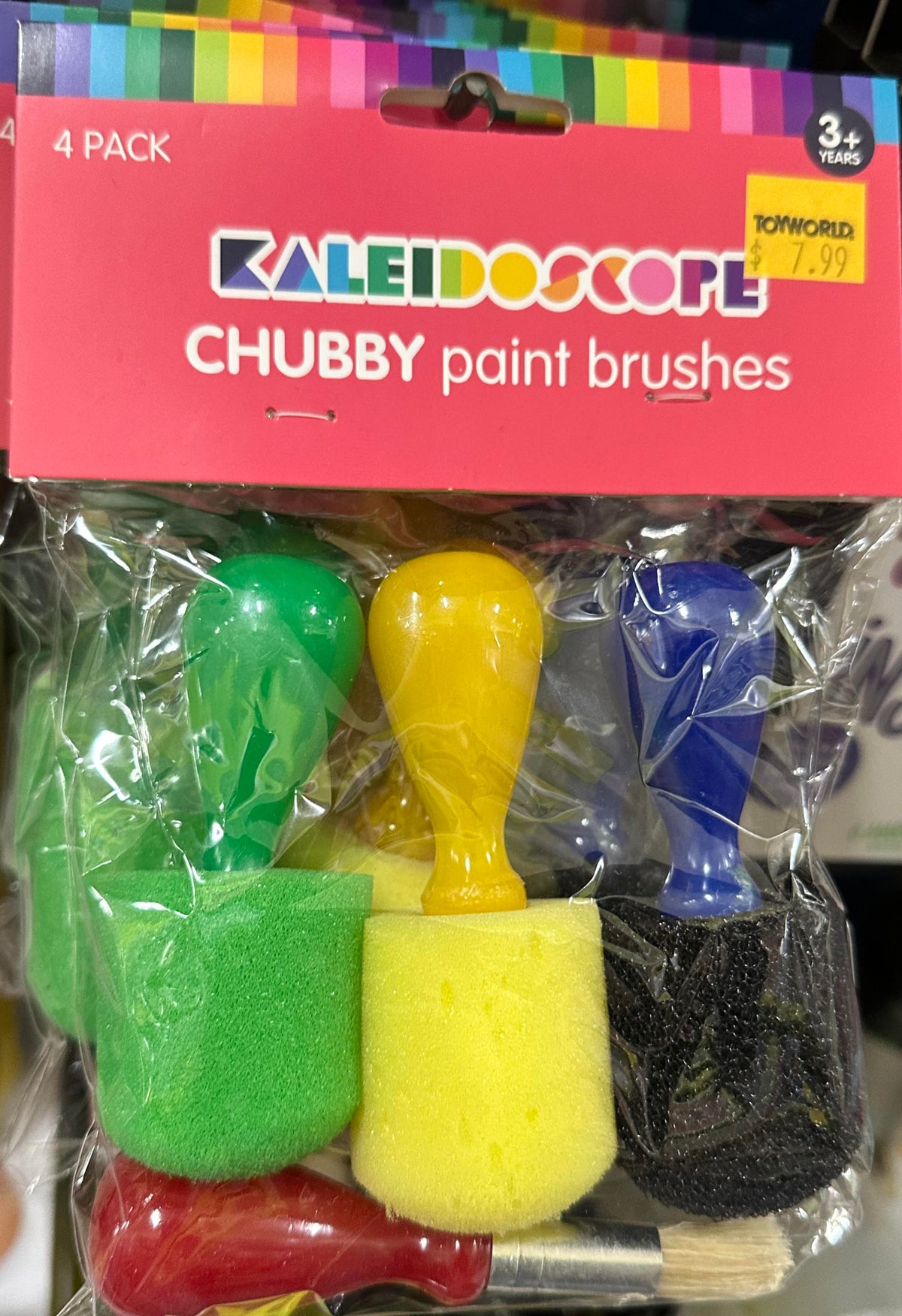 Kaleidoscope Chubby Paint Brushes 4pk