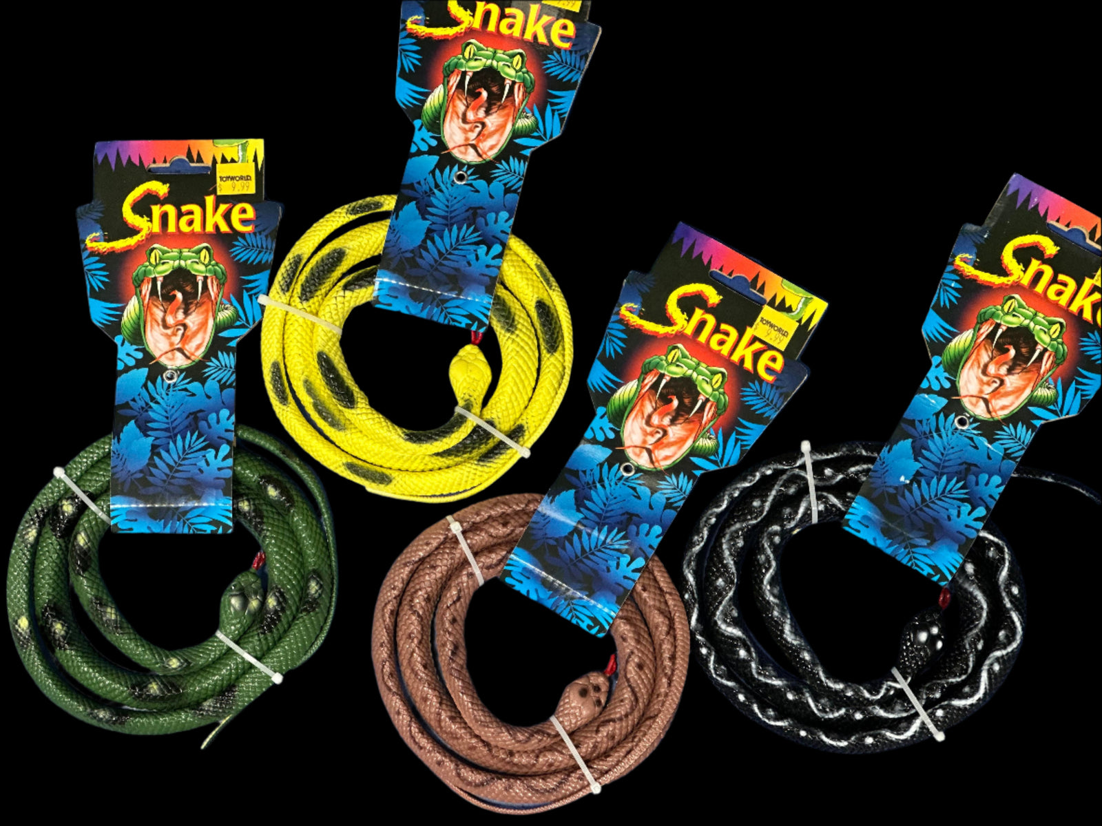 48" Rubber Snakes Assorted