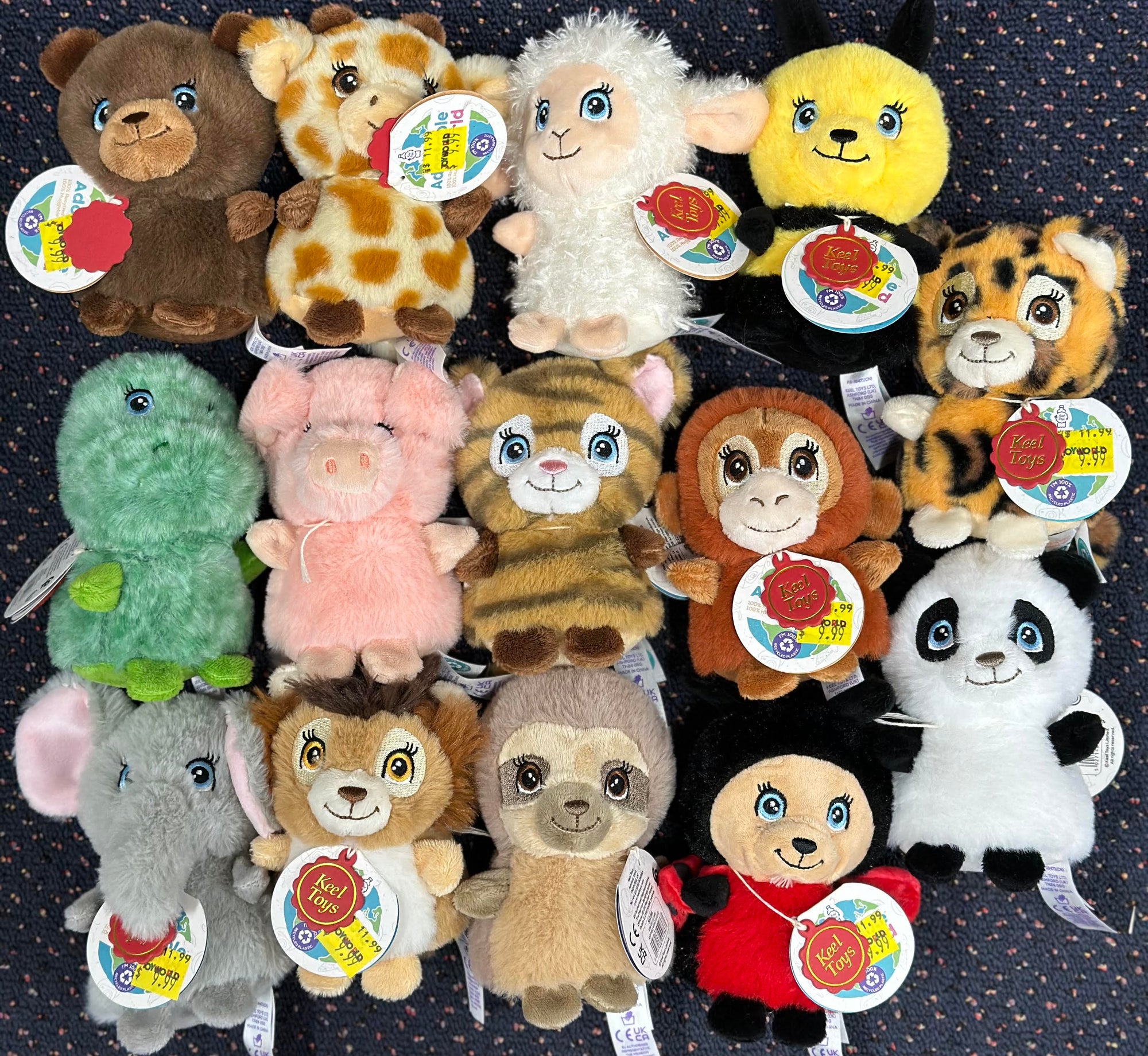 Keeleco Mini Adoptable World 10cm Plush Assorted