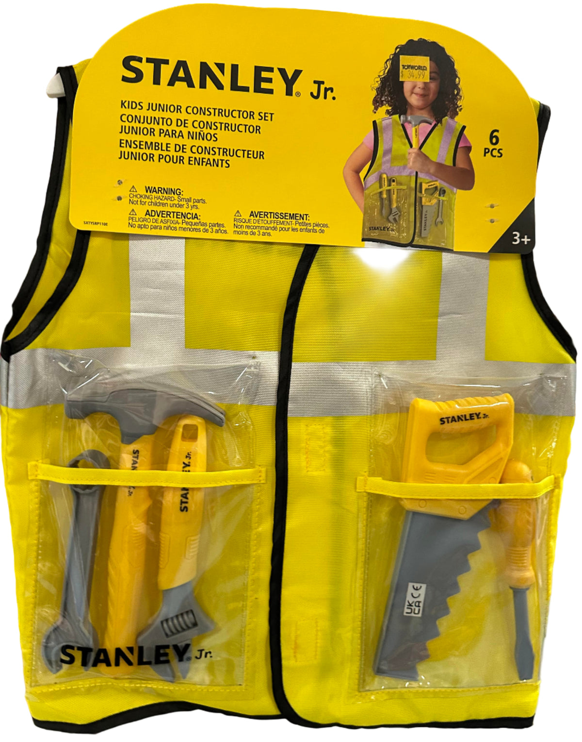 Stanley Jr Kids Junior Constructor Dress Up Set 6pc