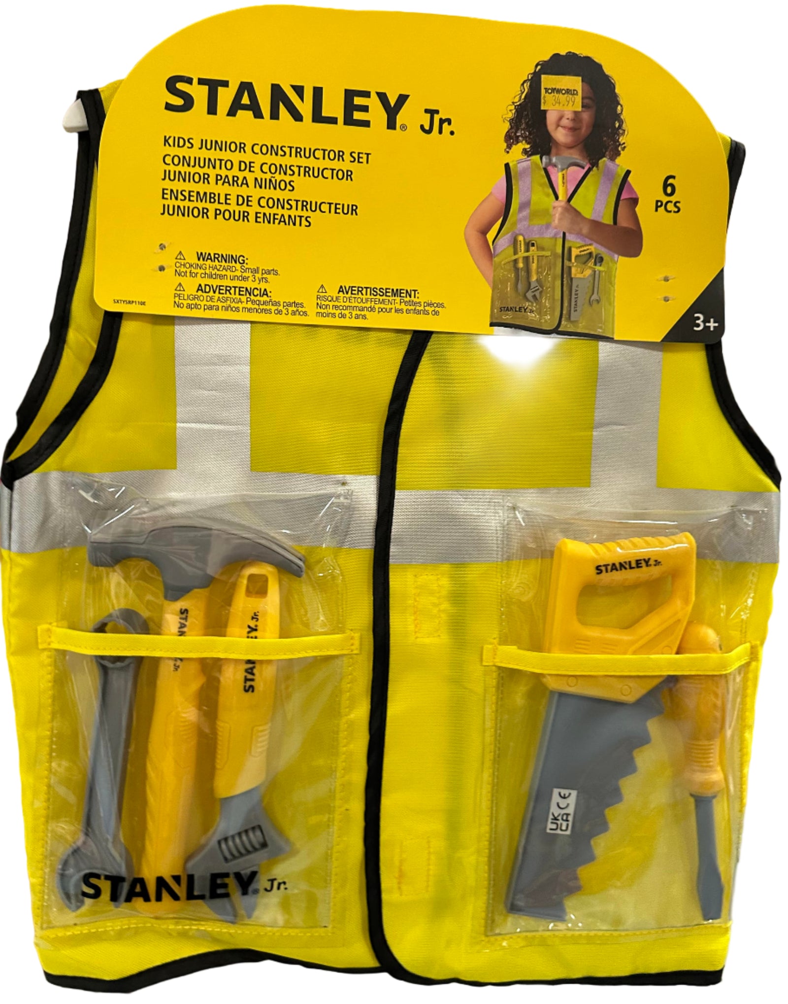 Stanley Jr Kids Junior Constructor Dress Up Set 6pc