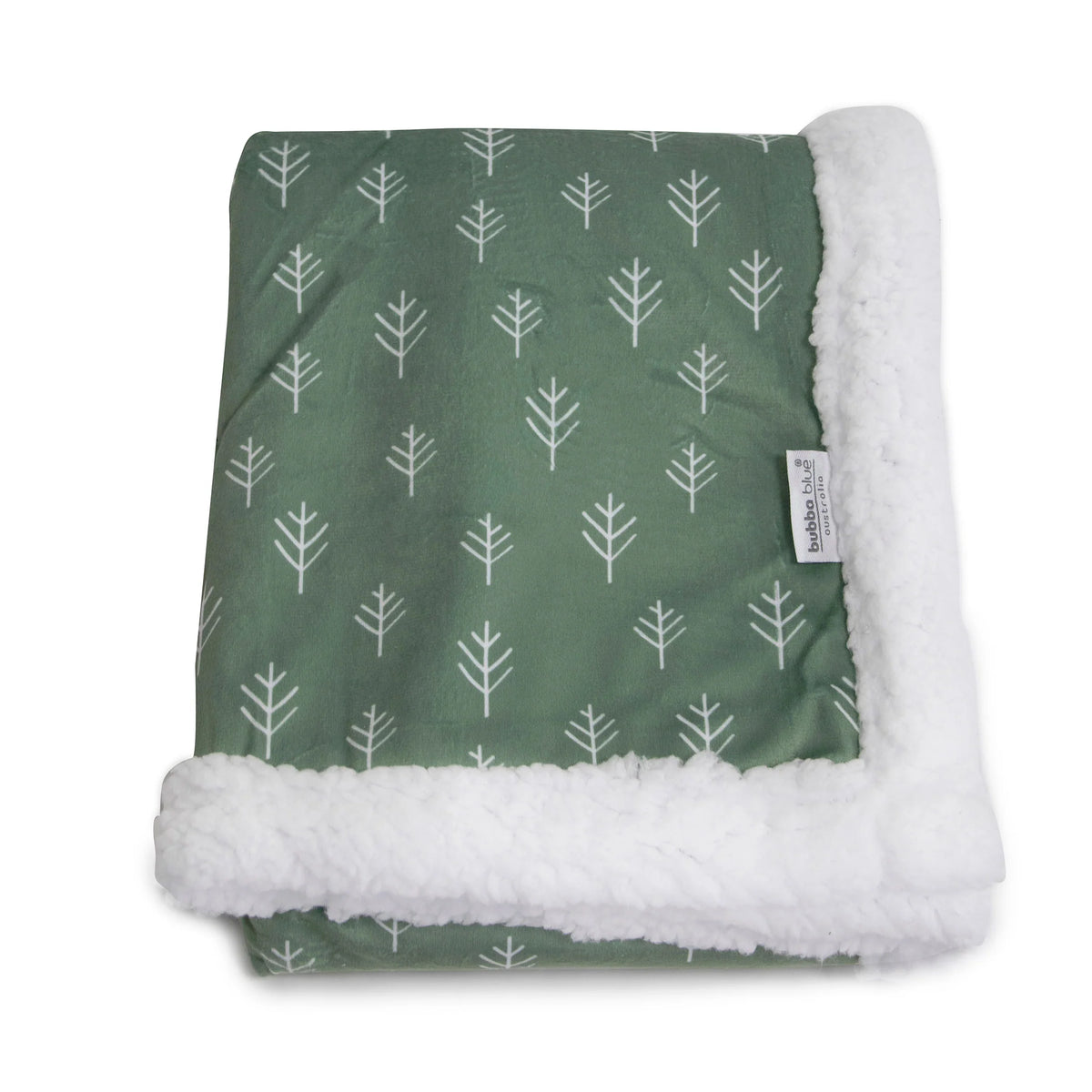 Bubba Blue Nordic Reversible Fleece Cuddle Blanket Avocado/Forest