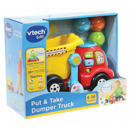 Vtech Put &amp; Take Dumper Truck (2 x AAA Demo Batteries included)