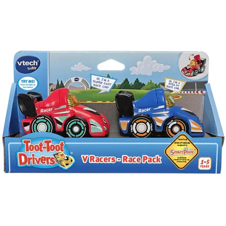 Vtech Toot Toot Drivers V Racers - Race Pack Blue / Red